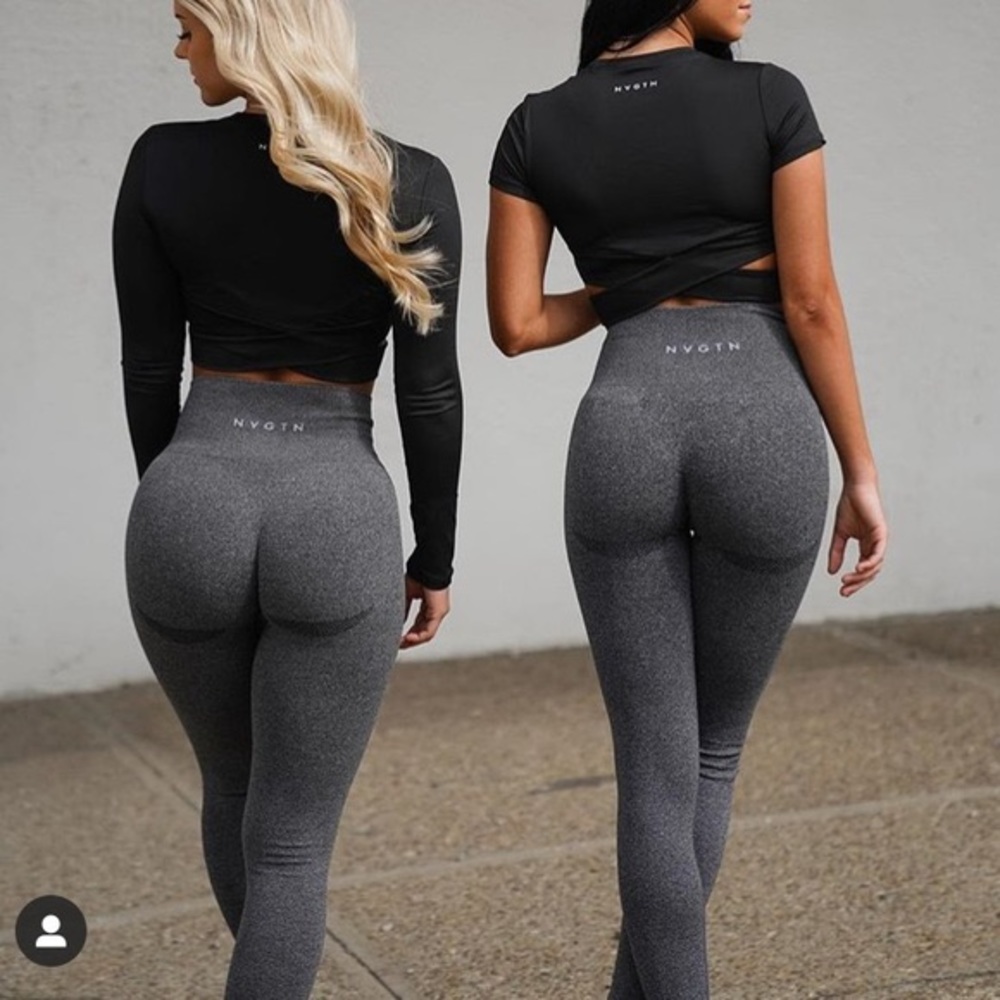 SOLD**NVGTN NV Speckled Black Contour Leggings